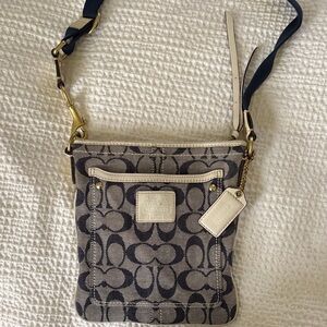 Coach Crossbody Bag - Navy and Cream